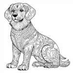 Golden Retriever Dog Coloring Pages 2