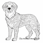 Golden Retriever Dog Coloring Pages 4