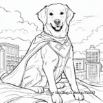 Golden Retriever Heroes: Service Dogs Coloring Pages 2