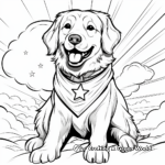 Golden Retriever Heroes: Service Dogs Coloring Pages 3
