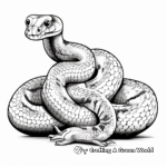 Graceful coiling Boa Constrictor Coloring Sheets 3
