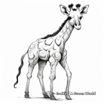 Graceful Giraffe Coloring Pages 3