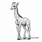 Graceful Giraffe Coloring Pages 4