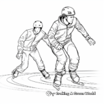 Graceful Ice Skaters Coloring Pages 3