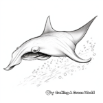 Graceful Stingray Coloring Pages 4