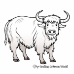 Graceful Yak Coloring Page 3