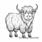 Graceful Yak Coloring Page 4