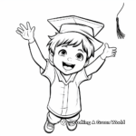 Graduate Cap Throwing Coloring Pages 2