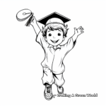 Graduate Cap Throwing Coloring Pages 4