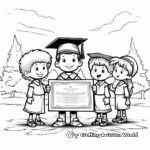Graduation Day Diploma Presentation Coloring Pages 3
