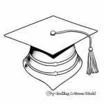 Graduation Hat Decoration Ideas Coloring Pages 1