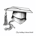Graduation Hat Decoration Ideas Coloring Pages 2