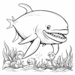 Grand Blue Whale Coloring Pages 2