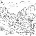 Grand Canyon Mountains Coloring Pages 1