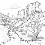 Grand Canyon Mountains Coloring Pages 3