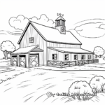 Grand Farm Estate Barn Coloring Pages 2