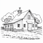 Grand Farm Estate Barn Coloring Pages 3