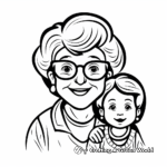 Grandma Happy Mother’s Day Coloring Pages 2