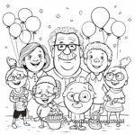 Grandparents Day Celebration Scene Coloring Pages 1