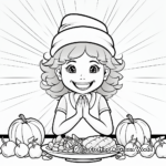 Gratitude-themed Thanksgiving Sign Coloring Pages 3