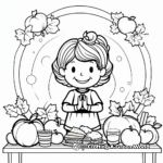 Gratitude-themed Thanksgiving Sign Coloring Pages 4