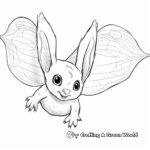 Gray Flying Squirrel Coloring Pages for Kids 2