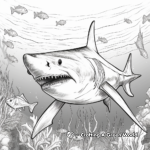 Great White Shark Coloring Pages: Underwater Power 3