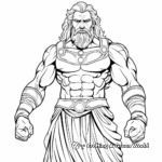 Greek Hero Hercules Coloring Pages 2