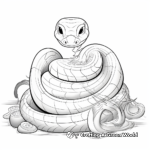 Green anaconda coil and rest coloring pages 4