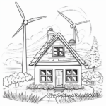 Green Energy Eco-Home Coloring Pages 3