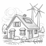 Green Energy Eco-Home Coloring Pages 4