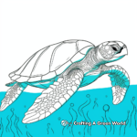 Green Sea Turtle Coloring Sheets 4