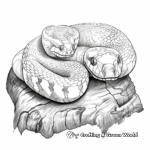 Green Tree Python Coloring Pages 3