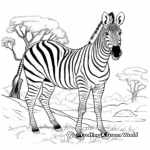 Grevy's Zebra Coloring Pages for Nature Enthusiasts 1