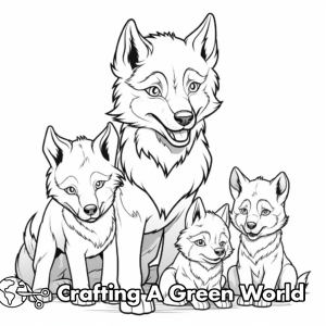 Grey Wolf Coloring Pages - Free &amp; Printable!