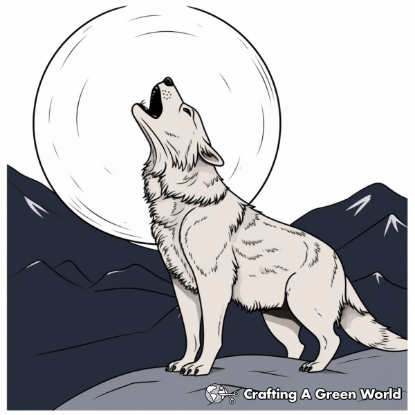 Grey Wolf Coloring Pages - Free &amp; Printable!