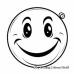 Grinning Broadly Smiley Face Coloring Pages 1