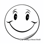 Grinning Broadly Smiley Face Coloring Pages 2