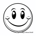 Grinning Broadly Smiley Face Coloring Pages 4