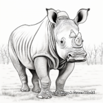 Gripping Rhinoceros Coloring Pages 3