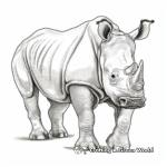 Gripping Rhinoceros Coloring Pages 4