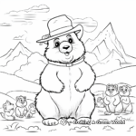 Groundhog Characters Coloring Pages 1