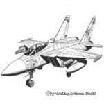 Grumman F-14 Tomcat Fighter Jet Coloring Pages 3