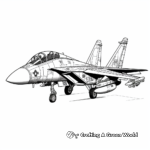 Grumman F-14 Tomcat Fighter Jet Coloring Pages 4