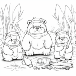 Grumpy Wombats at Work Coloring Pages 1