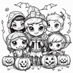 Halloween Costume Party Coloring Pages 3