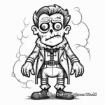 Halloween Frankenstein Coloring Pages for Horror Fans 2