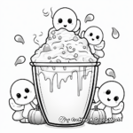 Halloween-Inspired Bubble Tea Coloring Pages 4