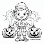 Halloween Themed Alphabet Coloring Pages 3
