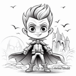 Halloween Vampire Coloring Pages for the Little Monster 2
